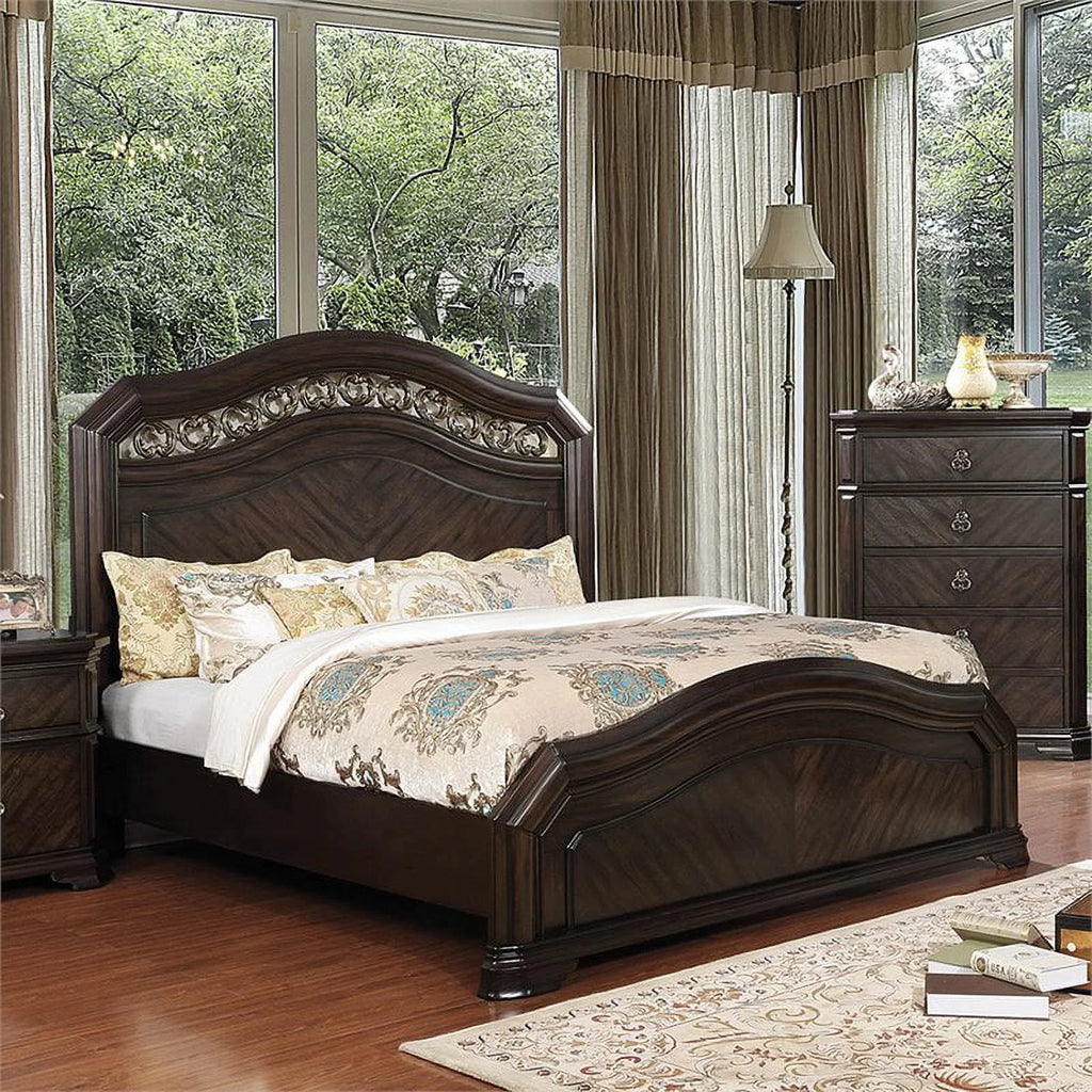 King Panel Bed in Espresso L466