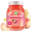 Organic Raw Wildcrafted Sea Moss Gel 18.5 oz Peach B49682