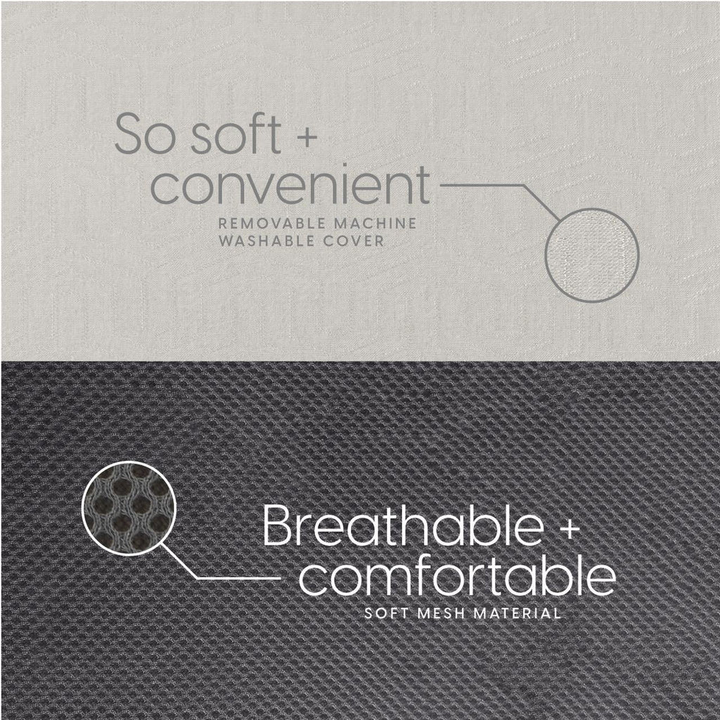 4-Inch Foam Tri Folding Mattress with Washable Cover, Full Size H541606