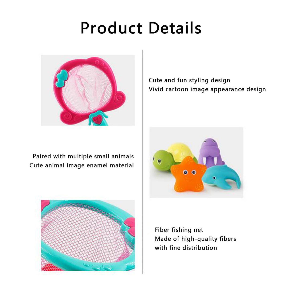 Baby Bath Toys Bathtub Toys with Net Color Changing Floating Pool Toys M363334