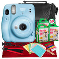 Sky Blue Instant Film Camera with 3X Twin Film (60 Exposures) E43088