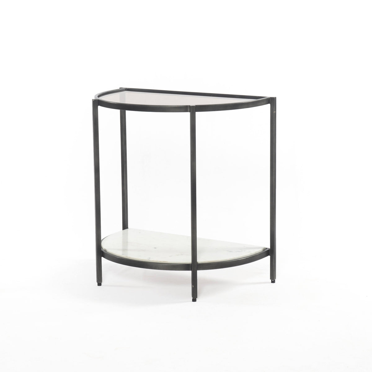 Grey Smoked Glass End Table O5086