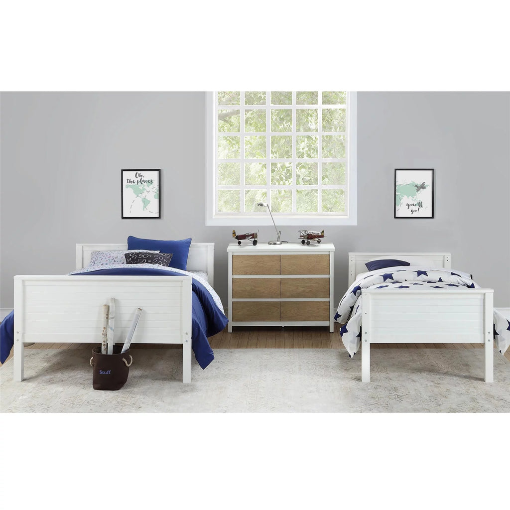 White Convertible Wood Bunk Bed S50453