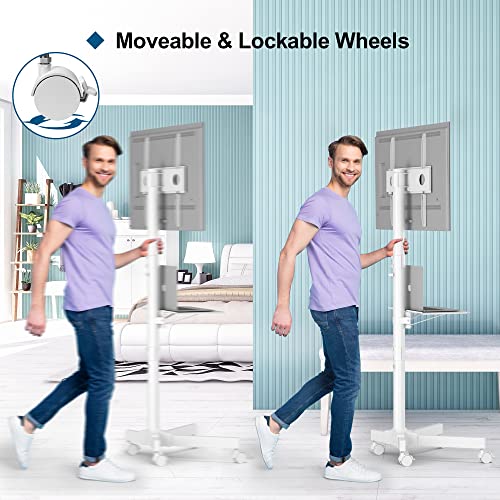 23-60 Inch Rolling TV Cart with Locking Wheels C787237