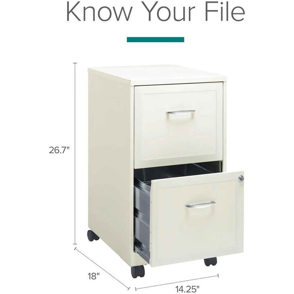 2 Drawer Steel Mobile File Cabinet I496