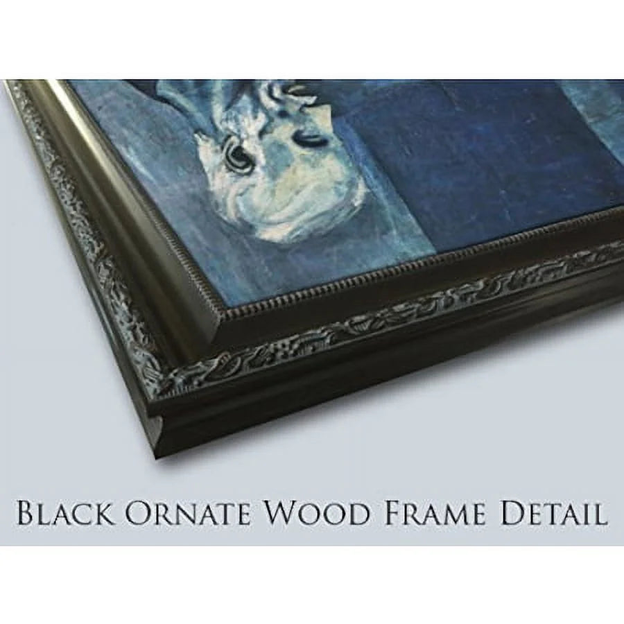 11x14 Black Ornate Wood Framed Art Print J469912