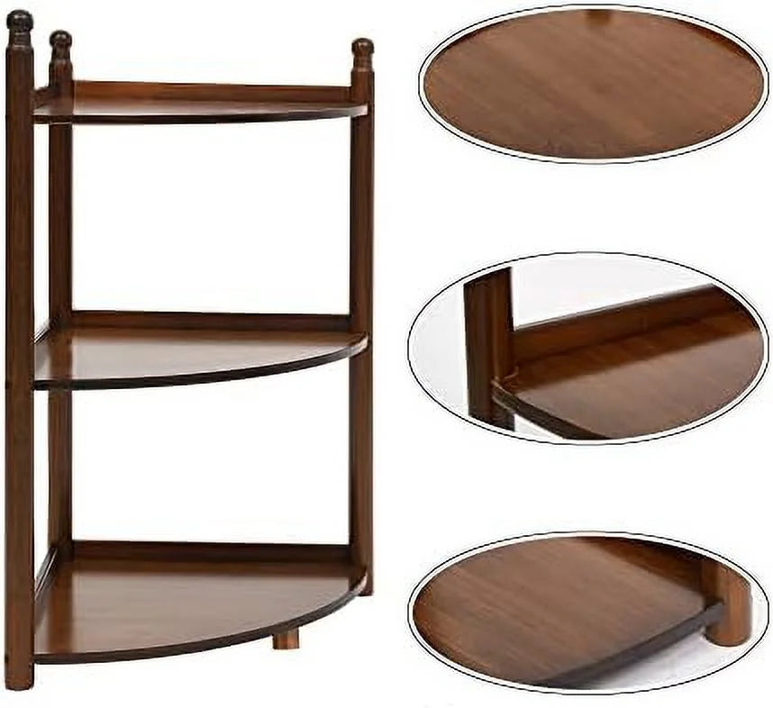 3 Tier Bamboo Corner Shelf 29 Inch V87729