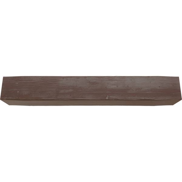 Sandblasted Faux Wood Fireplace Mantel, Aged Pecan R3841