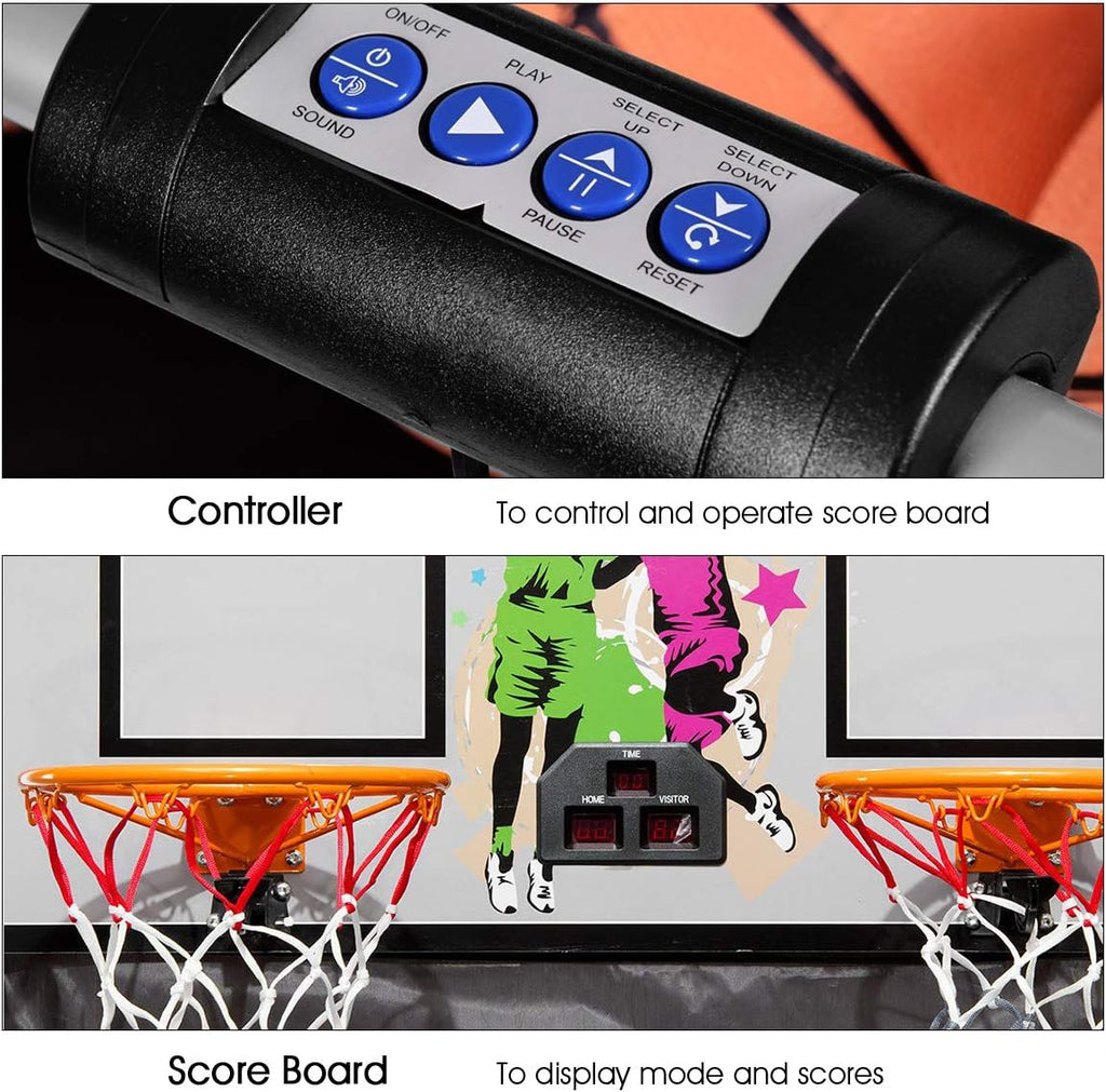 Foldable Basketball Arcade Game with LED Scoring System F586