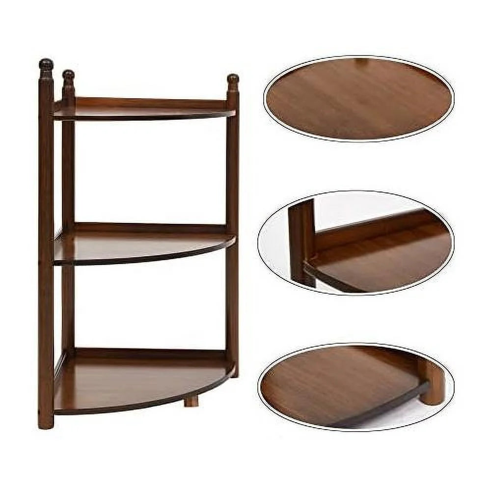 3 Tier Bamboo Corner Shelf 29 Inch V87729