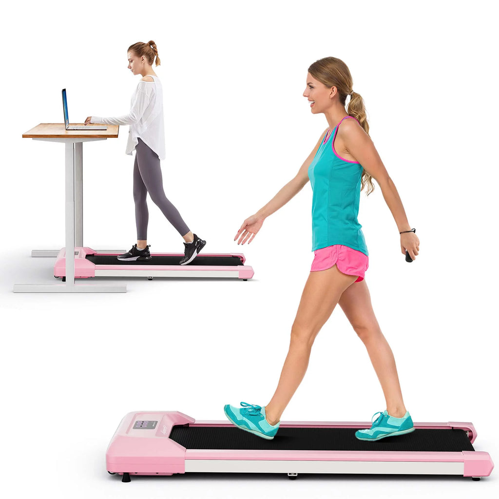 0.6-3.8MPH Walking Pad Under Desk Treadmill Black V6140