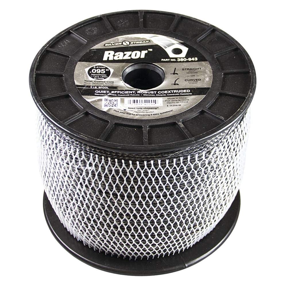 Silver Streak Razor Trimmer Line .095 5 lb. Spool, 1 Pack of 2 S8539