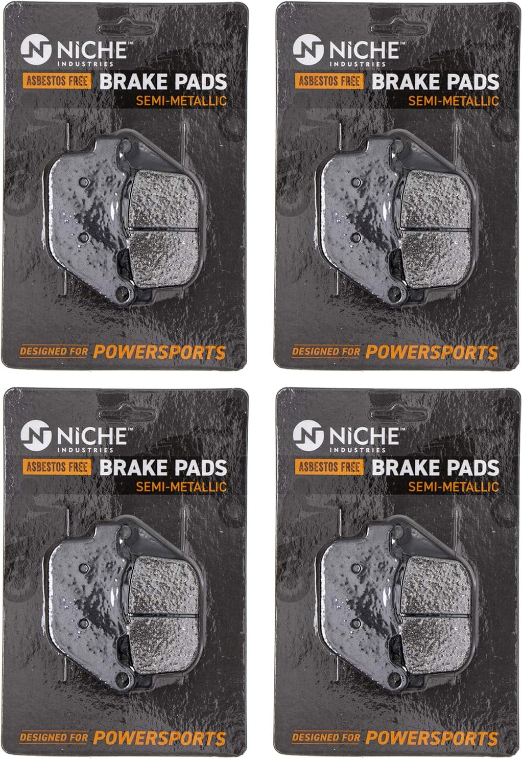 Rear Semi-Metallic Brake Pad Set 4 Pack Y75930
