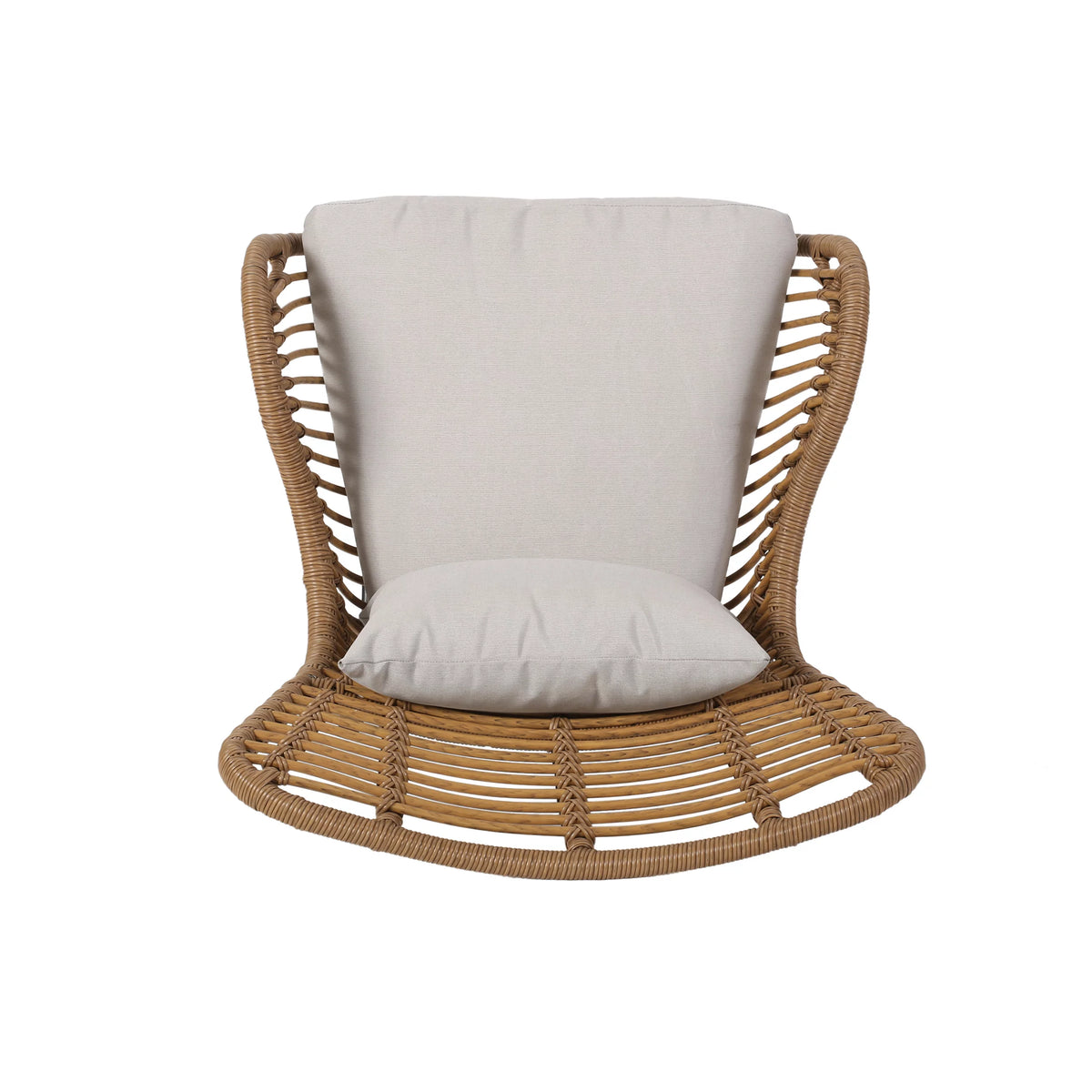 Indoor Wicker Club Chairs with Cushions Set of 2 H475694