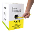 Cat6 Shielded Riser 1000ft Yellow 23AWG Solid Bare C4699