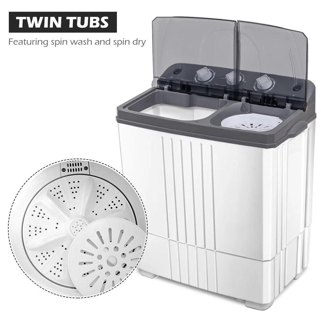 Portable Mini Compact Twin Tub Washing Machine T27328